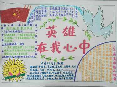 有关人物英雄的手抄报 关于英雄的手抄报
