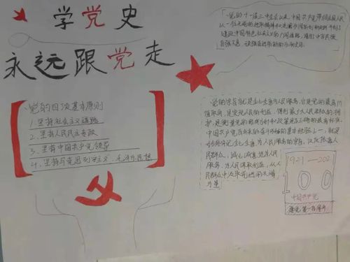 关于党史有关手抄报 党史手抄报