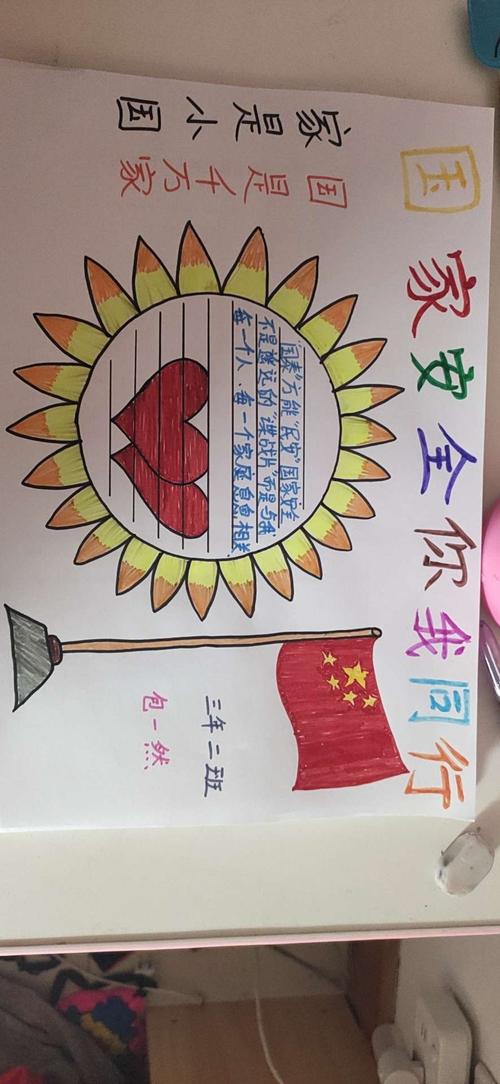 国家安全教育第一课手抄报 国家安全手抄报