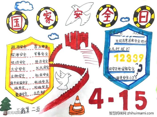 国家安全教育第一课手抄报 国家安全手抄报