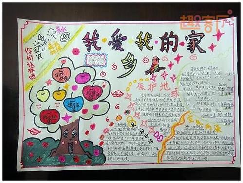 爱我美丽家乡的手抄报 爱我家乡的手抄报