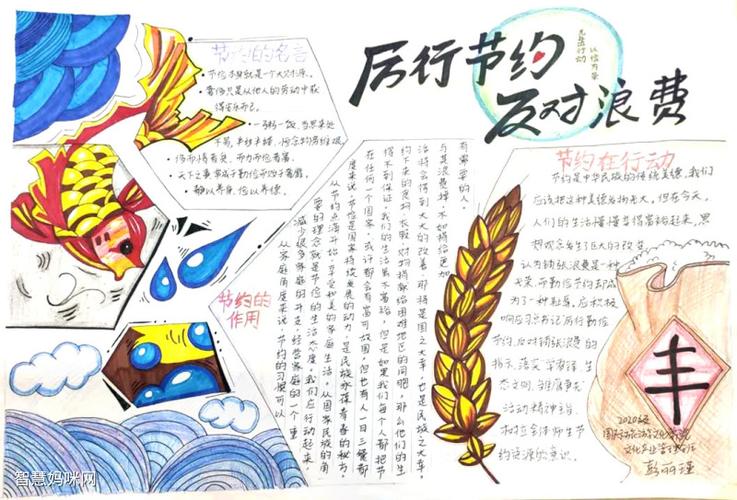 倡导节约文明杜绝浪费手抄报 节约手抄报