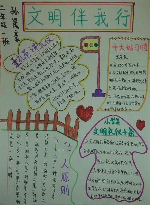 文明礼仪礼仪手抄报 文明礼仪手抄报