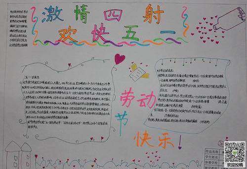 我劳动我快乐简单漂亮手抄报 简单漂亮的手抄报