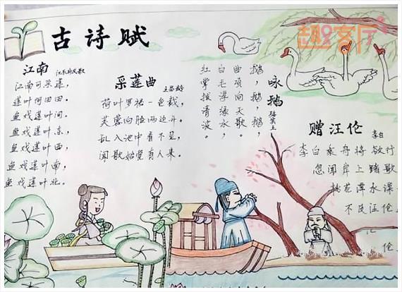 语文古诗词的手抄报 语文古诗手抄报