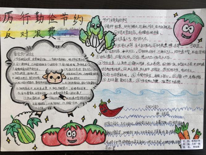 倡导节约文明杜绝浪费手抄报 节约手抄报