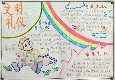 文明礼仪礼仪手抄报 文明礼仪手抄报