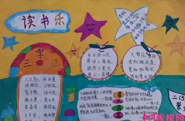 精美课外阅读手抄报 课外阅读手抄报