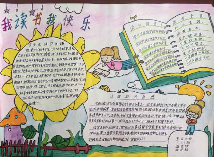 精美课外阅读手抄报 课外阅读手抄报