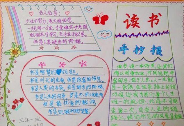 精美课外阅读手抄报 课外阅读手抄报