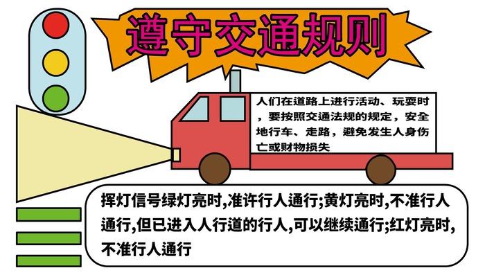 关于交通规则手抄报 手抄报图片大全