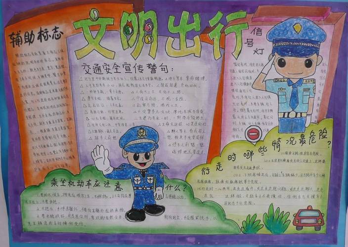 关于交通规则手抄报 手抄报图片大全