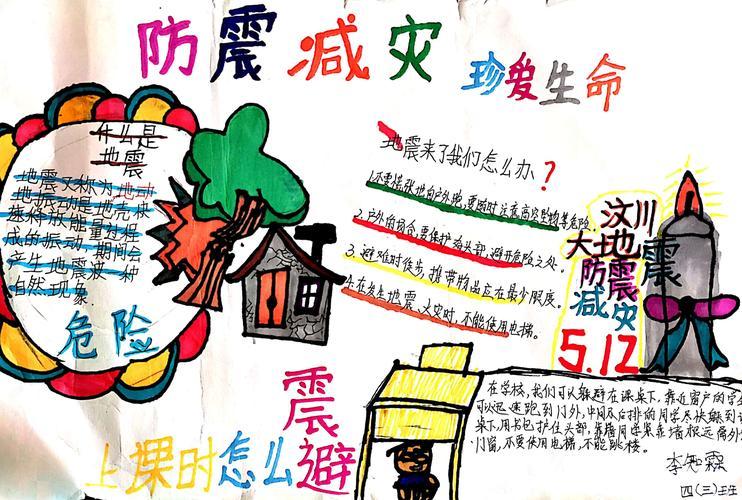 防震减灾简单好看手抄报 防震减灾手抄报