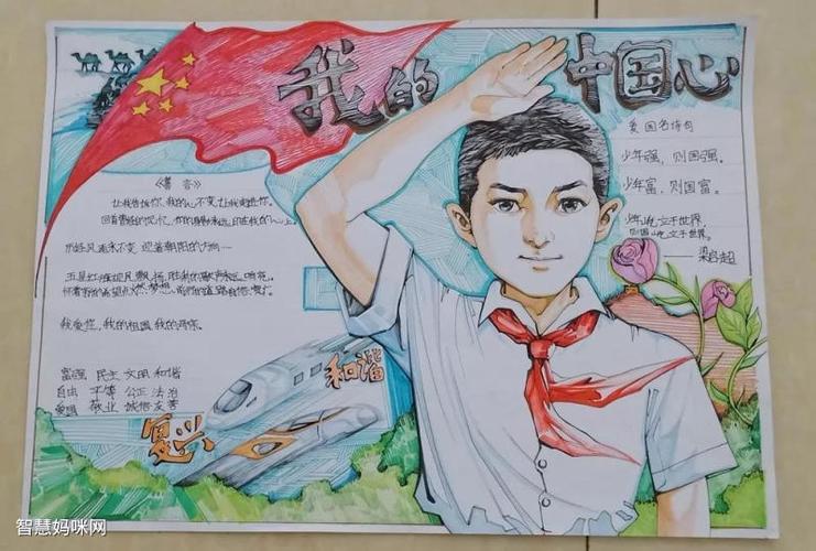 爱国全国一等奖手抄报 全国一等奖手抄报