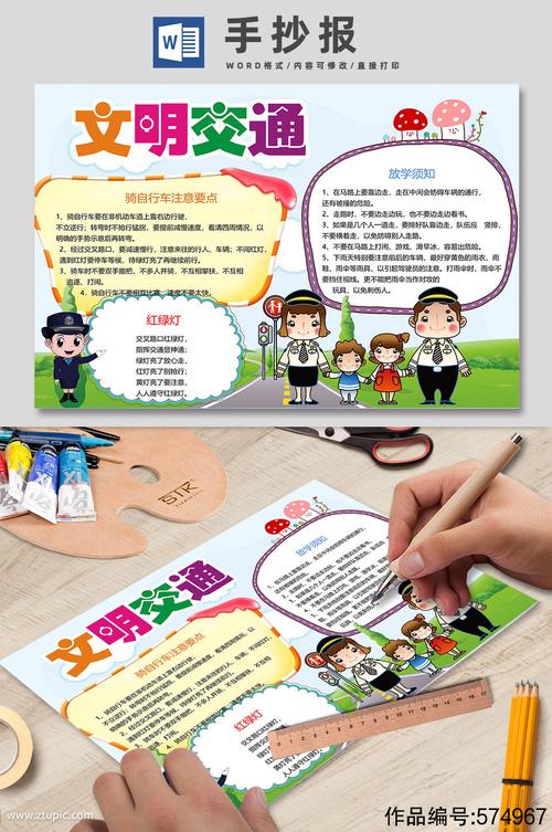 倡导文明交通手抄报 文明交通手抄报