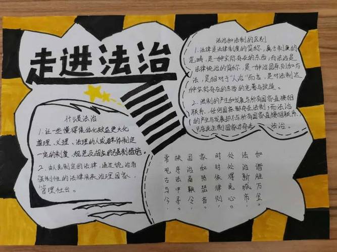 法制手抄报简单又漂亮 手抄报模板大全