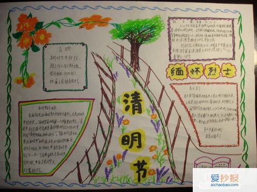 清明节怎么画手抄报 清明节怎么画手抄报教程 