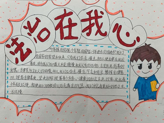 法制手抄报简单又漂亮 手抄报模板大全