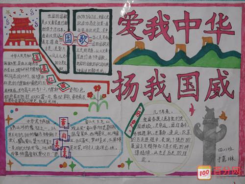 爱国全国一等奖手抄报 全国一等奖手抄报