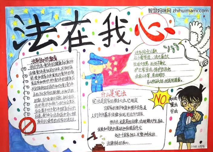 法制手抄报简单又漂亮 手抄报模板大全
