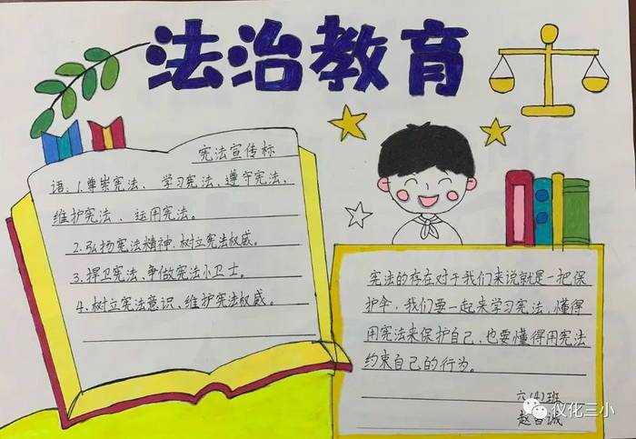 法制手抄报简单又漂亮 手抄报模板大全