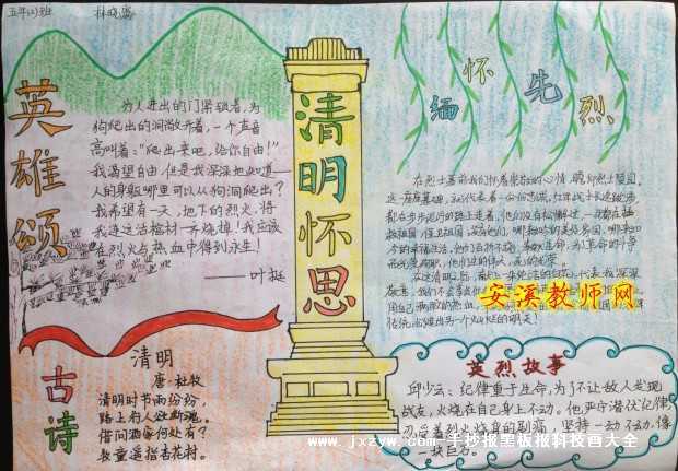 清明节怎么画手抄报 清明节怎么画手抄报教程 