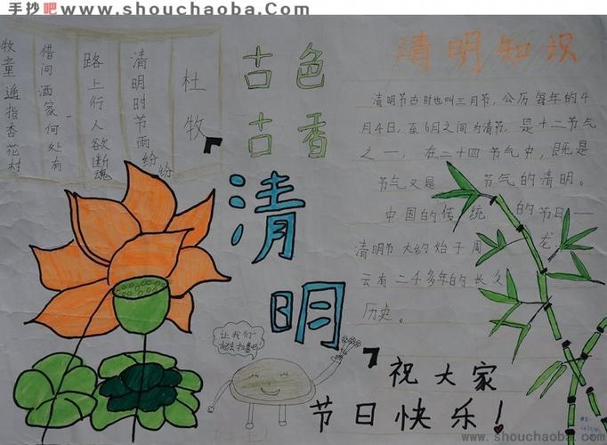 清明节怎么画手抄报 清明节怎么画手抄报教程 