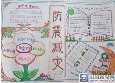 国际减灾风险日手抄报 防灾减灾手抄报