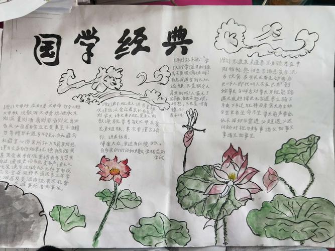 求知报数学经典手抄报 国学经典手抄报