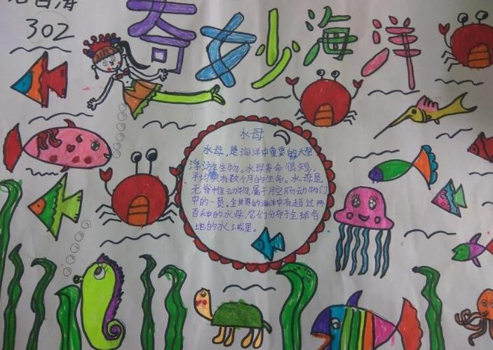简单又好看的海底手抄报 简单好看的手抄报