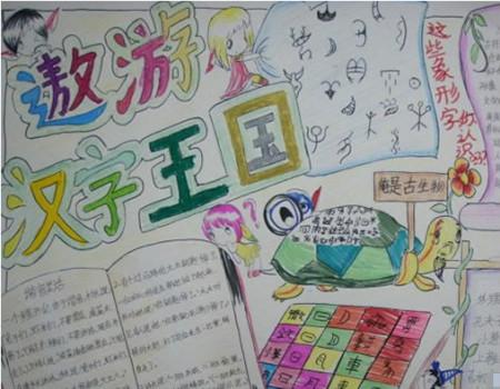 关于遨游汉字王国的主题手抄报 数学王国手抄报