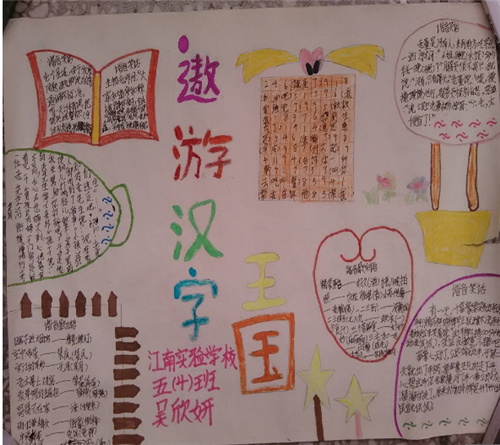 关于遨游汉字王国的主题手抄报 数学王国手抄报