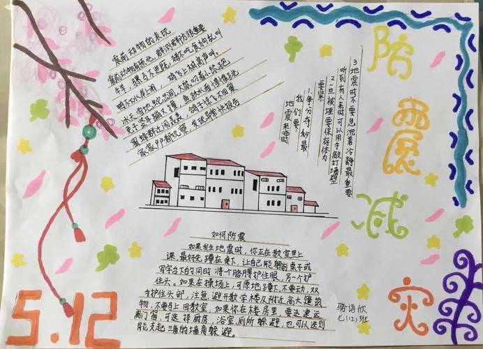 国际减灾风险日手抄报 防灾减灾手抄报