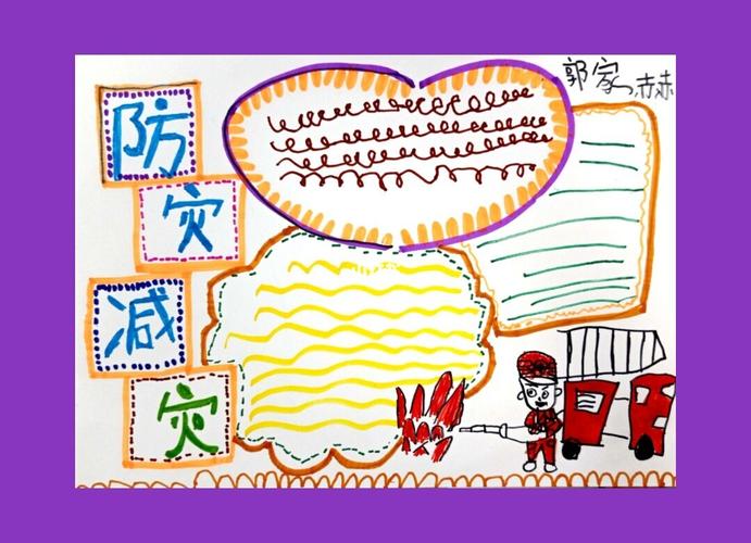 国际减灾风险日手抄报 防灾减灾手抄报