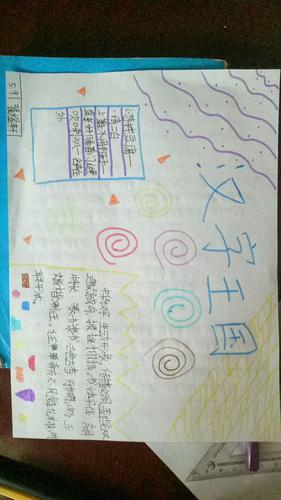 关于遨游汉字王国的主题手抄报 数学王国手抄报