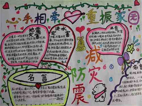 国际减灾风险日手抄报 防灾减灾手抄报