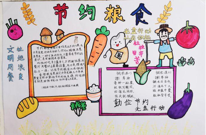 节约粮食大道理手抄报 节约粮食手抄报