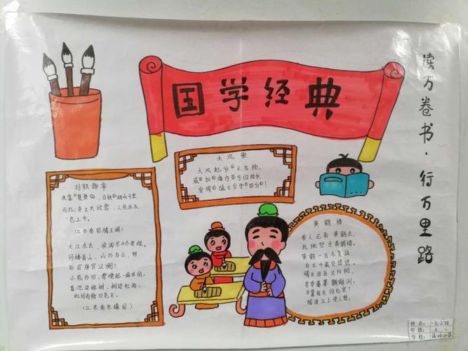 求知报数学经典手抄报 国学经典手抄报