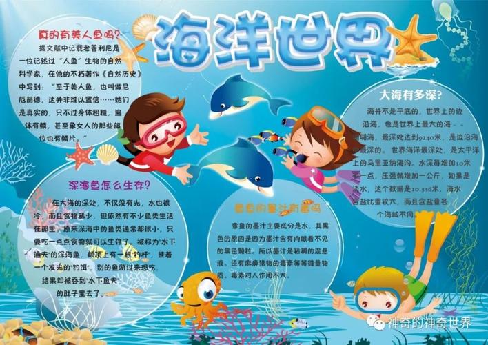 简单又好看的海底手抄报 简单好看的手抄报