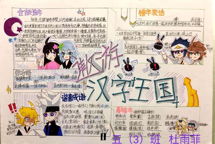 关于遨游汉字王国的主题手抄报 数学王国手抄报