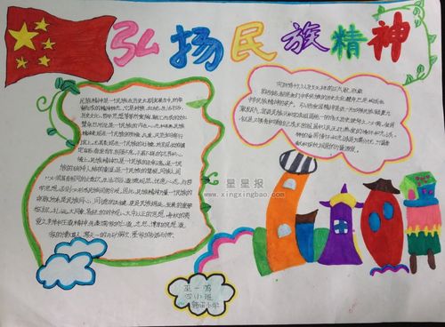 大力弘扬和培育民族精神手抄报 民族精神手抄报