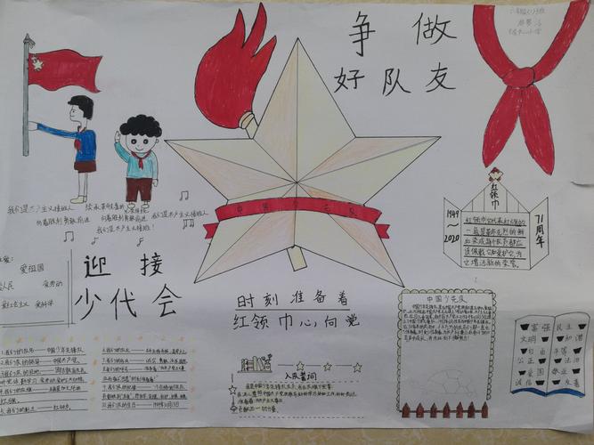 2023年献礼少代会手抄报 2023手抄报