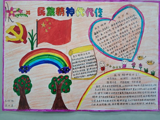 大力弘扬和培育民族精神手抄报 民族精神手抄报