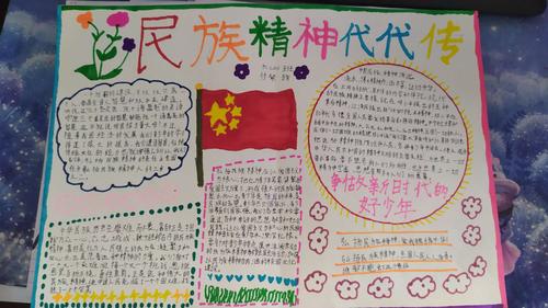 大力弘扬和培育民族精神手抄报 民族精神手抄报