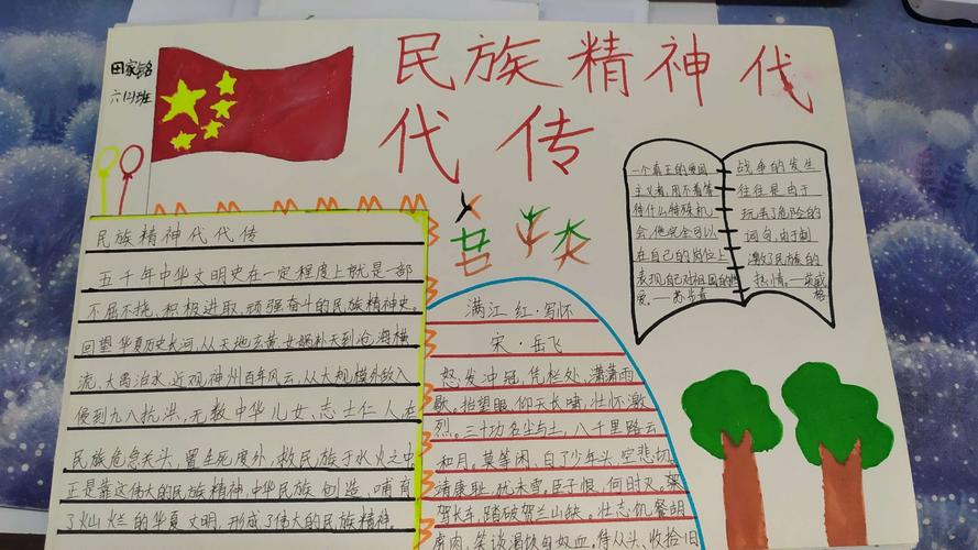 大力弘扬和培育民族精神手抄报 民族精神手抄报