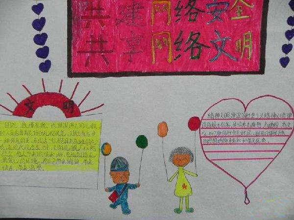 网络安全知识幼儿手抄报 网络安全手抄报