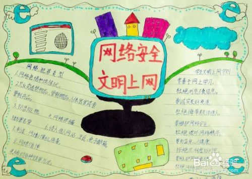 网络安全知识幼儿手抄报 网络安全手抄报