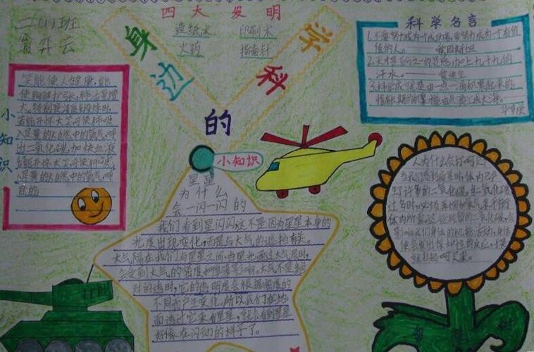 以我眼中的科学手抄报 身边的科学手抄报