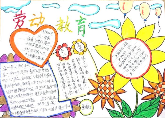 劳动教育展示手抄报 劳动手抄报