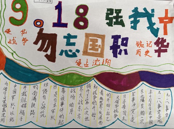 九八一事变的手抄报 九一八事变手抄报
